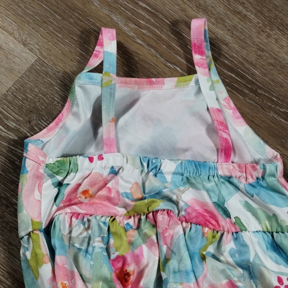 Toddler Girl Cute Strap Jumpsuit One-piece Romper floral with Pockets Size 100 - Picture 7 of 12